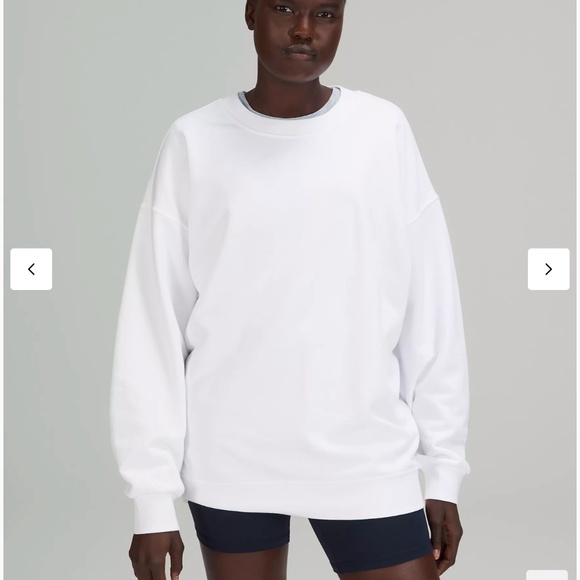 PINK Lululemon Perfectly Oversized Crew Sweatshirt - Picture 1 of 8